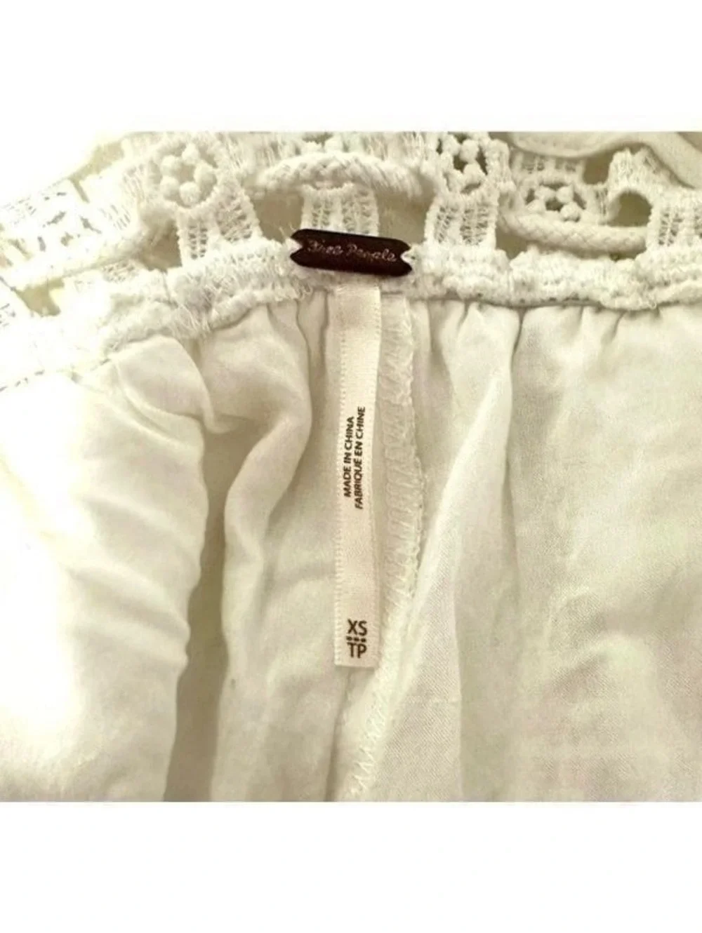 Free People Sydney Sky White Halter Jumpsuit Sz XS